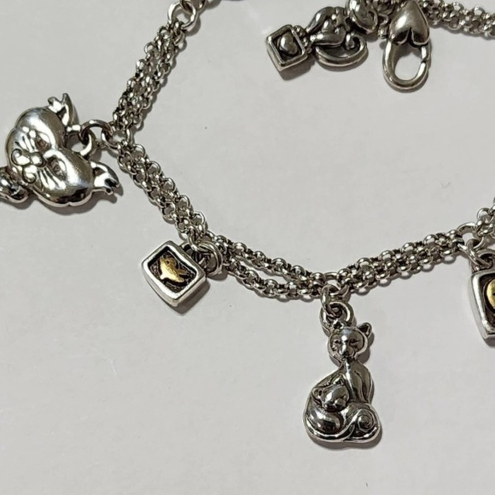 Brighton kitty cat lover's I Heart My Cat‎ Good Fortune charm bracelet - Picture 8 of 13